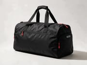 Black ripstop duffel bag