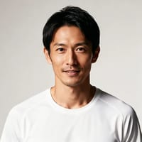 AI-generated model Kenji, the road and trail runner in the cast roster
