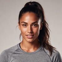AI-generated model Lucía, the track runner in the cast roster