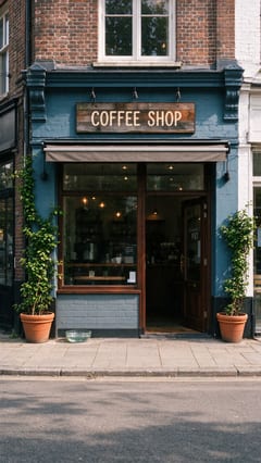 Your cafe entrance