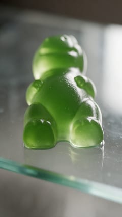 On the glass