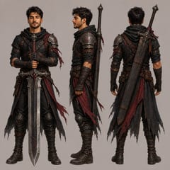 Character sheet, the hunter