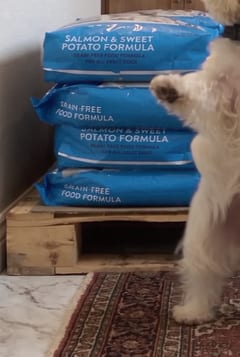 Your food, stacked on a pallet