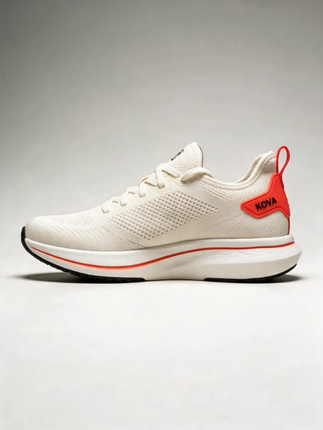 Running shoe inner side on studio grey