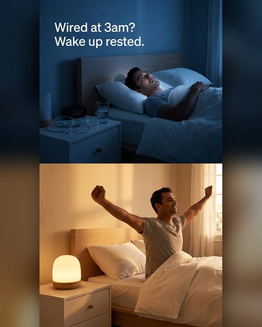 Problem solution ad: one bedroom, a sleepless night, then a rested morning