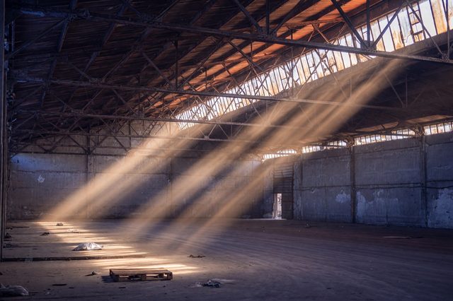 Dust in the light shafts