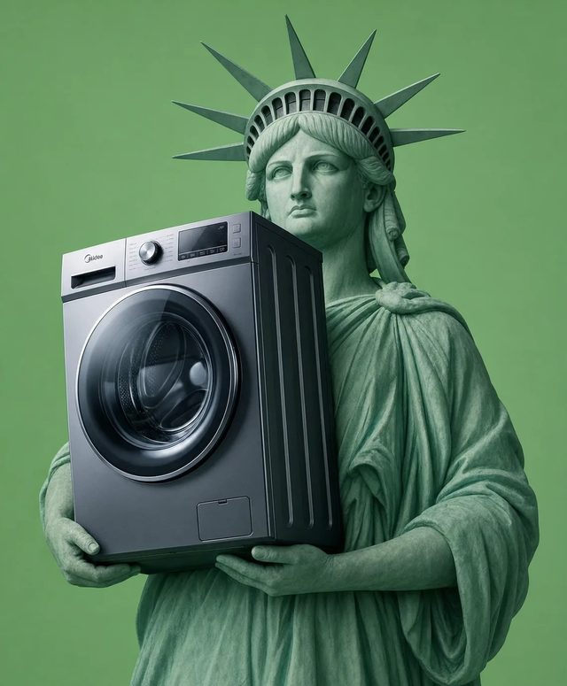 Liberty holds the machine