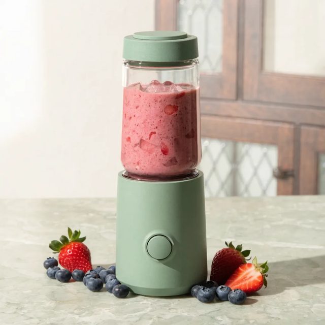 Blender on pale stone