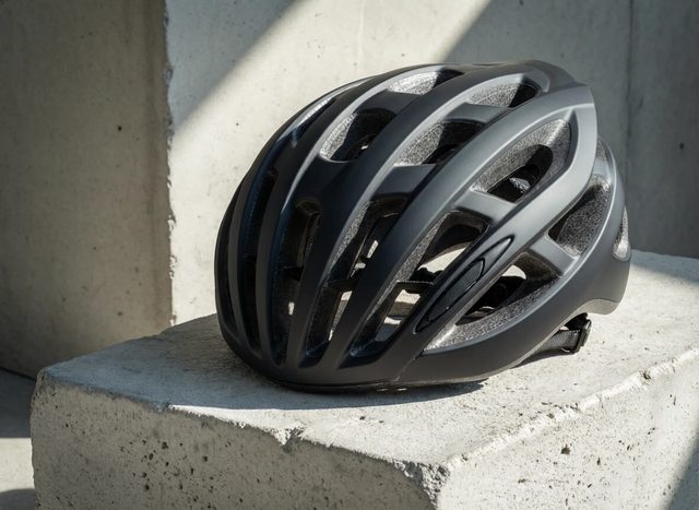 Helmet on concrete