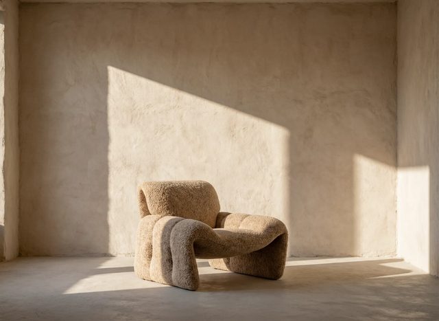 Armchair, bare room