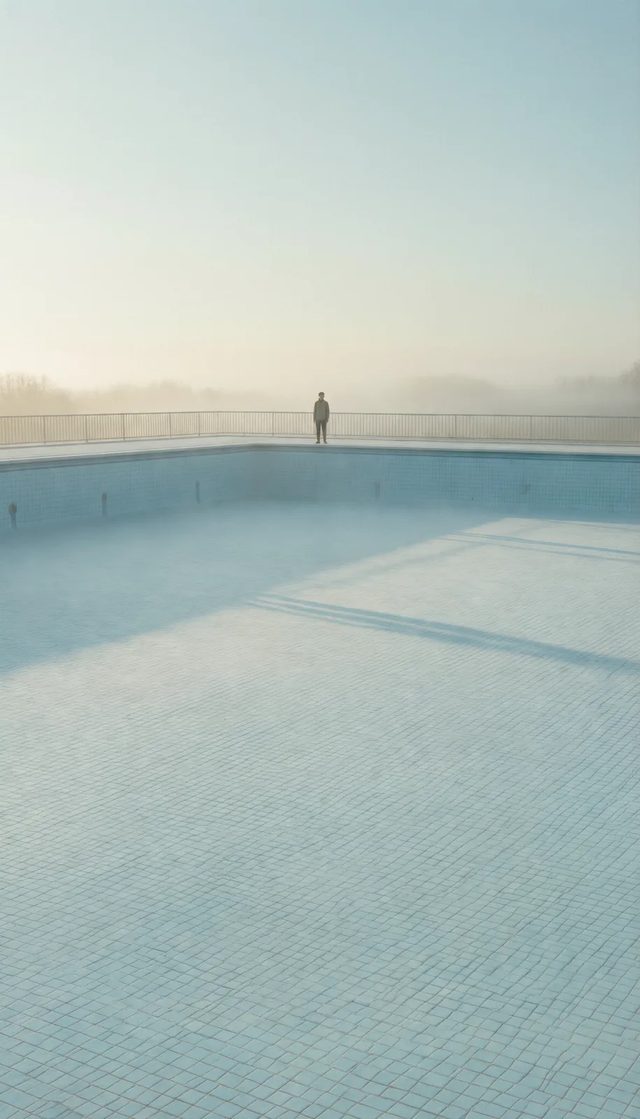 Jetty in fog