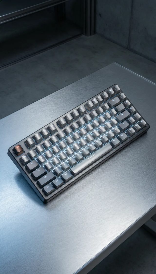 Keyboard, low angle