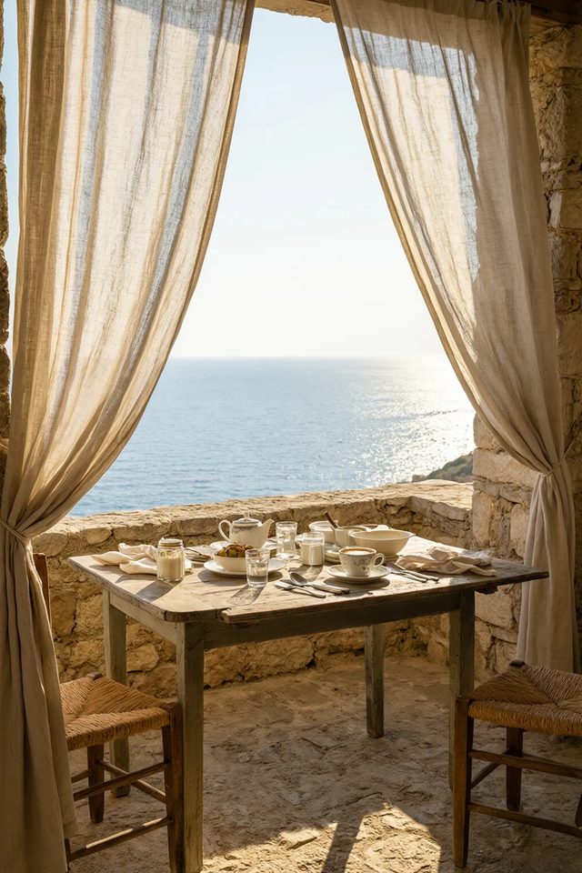 Sea window, morning
