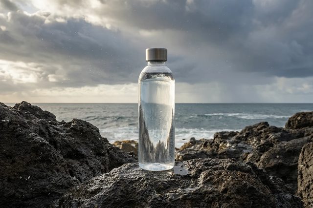 Bottle on the rocks