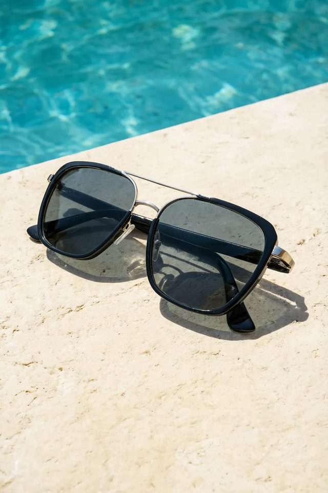 Sunglasses, poolside