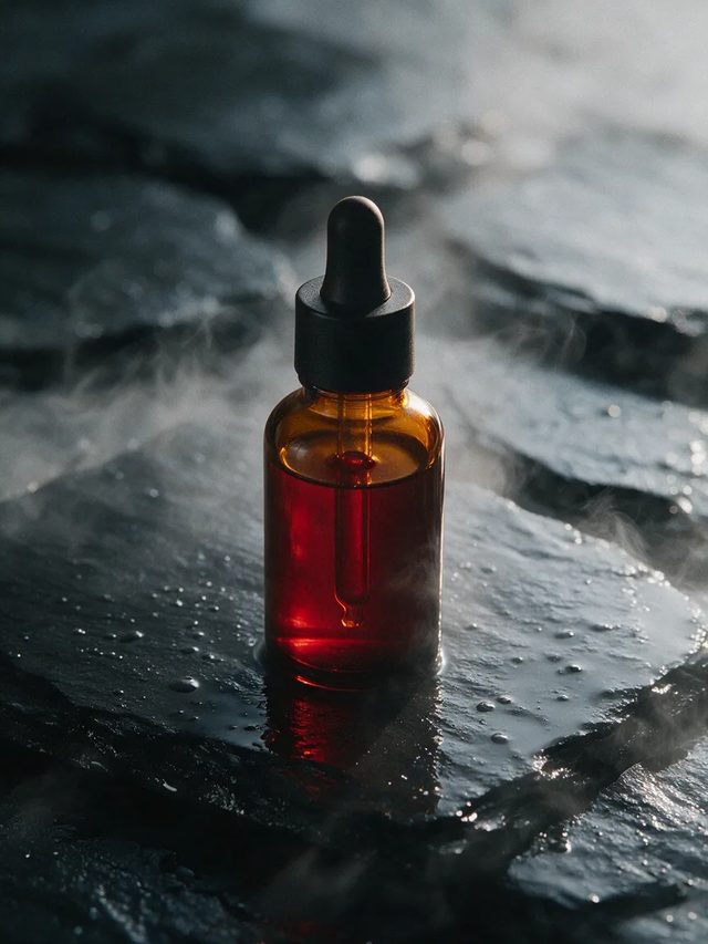 Serum on wet slate