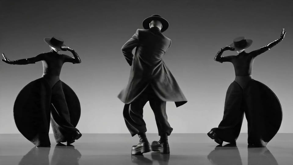 Couture Dance in Grayscale