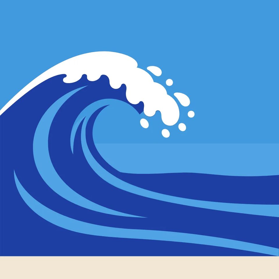 Breaking wave