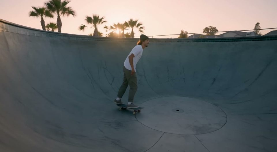Carving the bowl at sunset