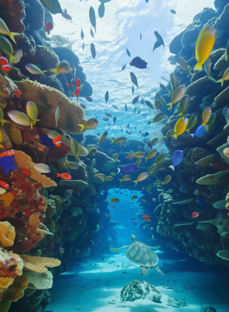 Over the reef