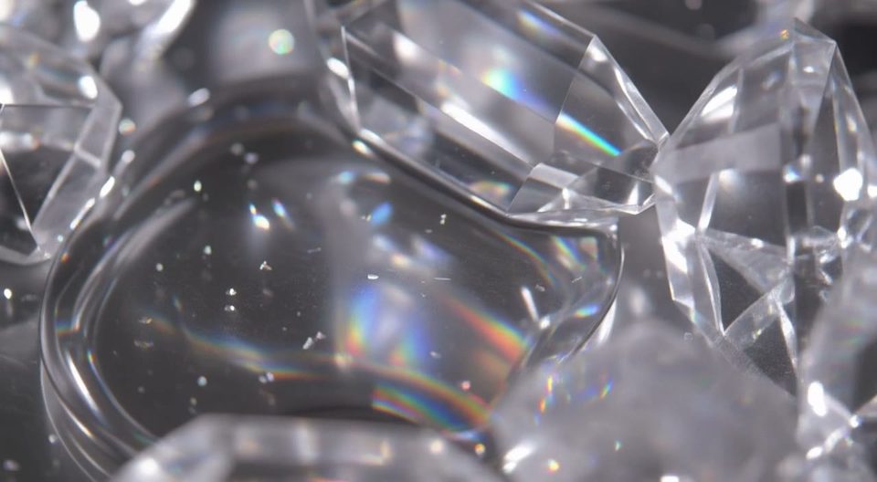 Cut stones, close up