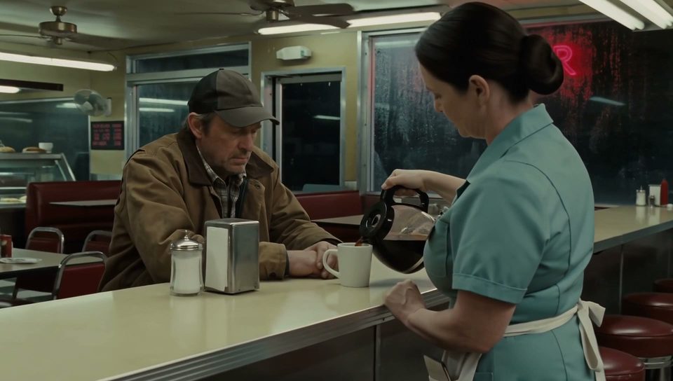Coffee at the diner counter