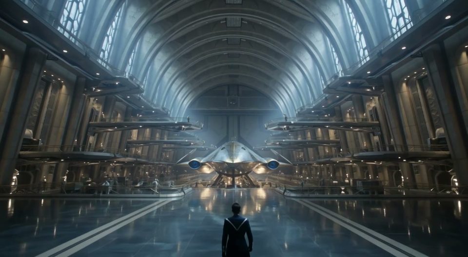 The hangar at first light