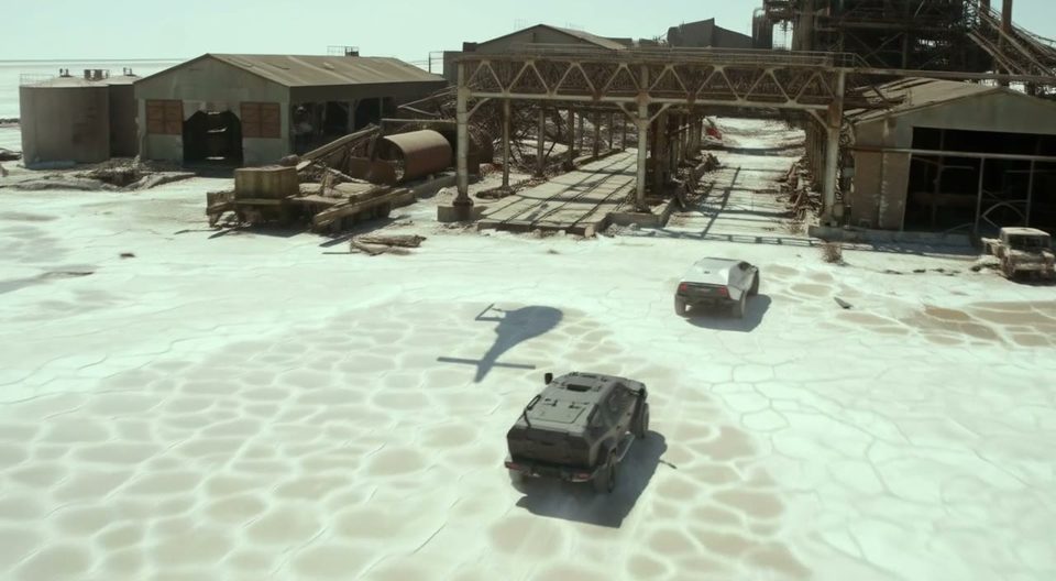 Convoy across the flats
