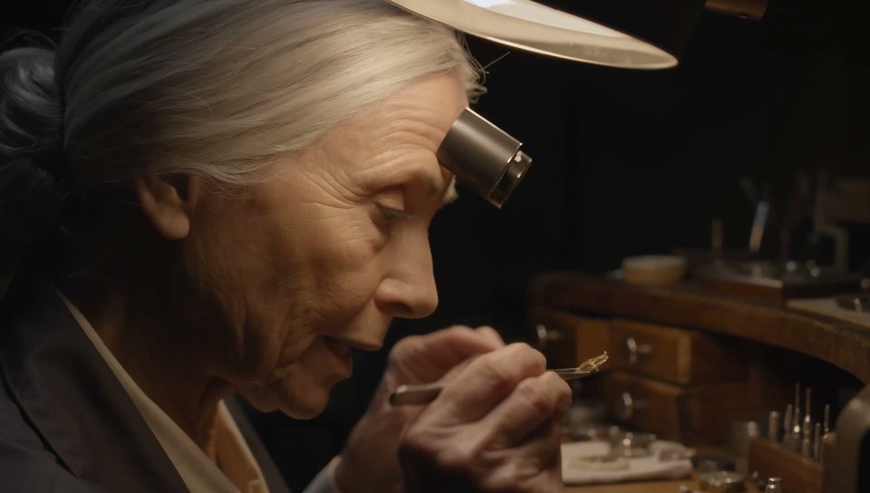 The watchmaker at the bench