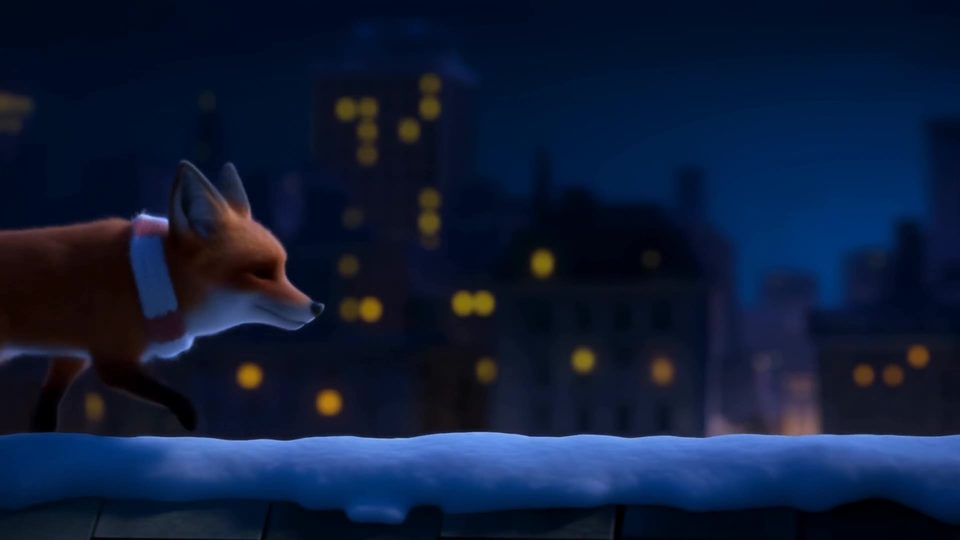 Fox on the rooftop