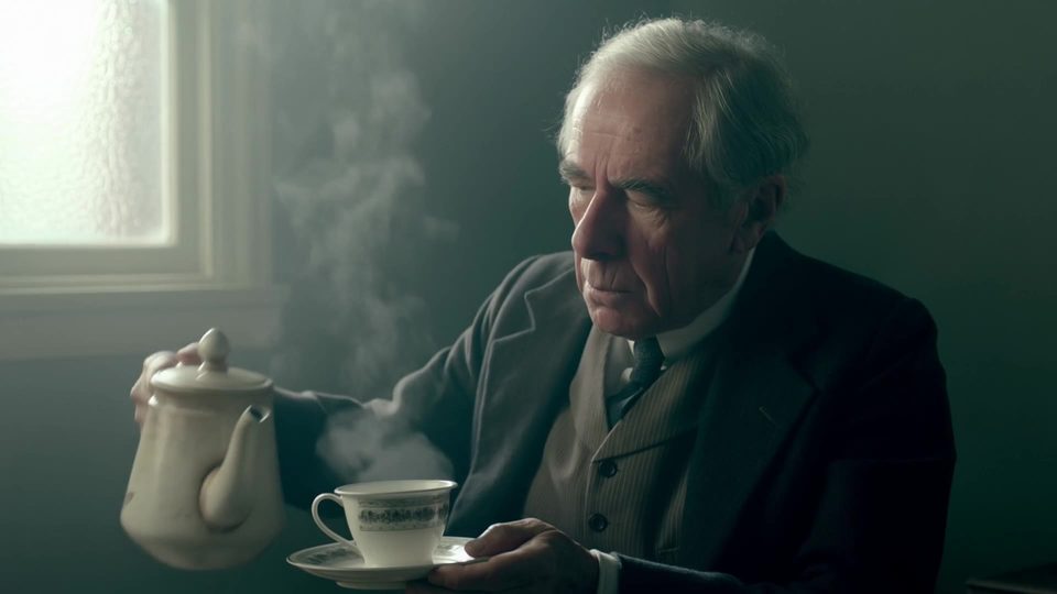 Tea, and a slow smile