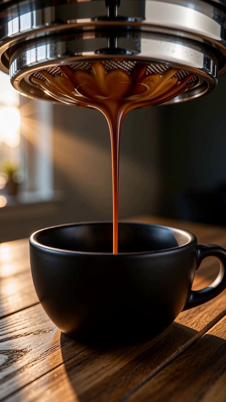 The espresso pull