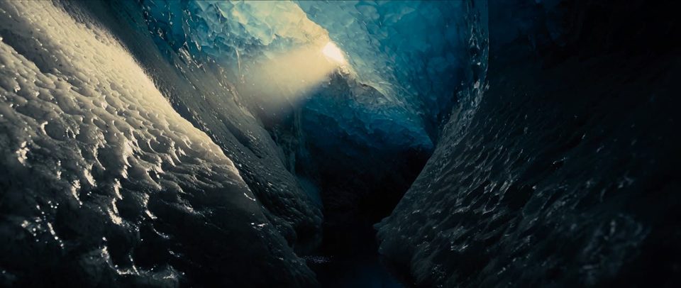 Inside the glacier