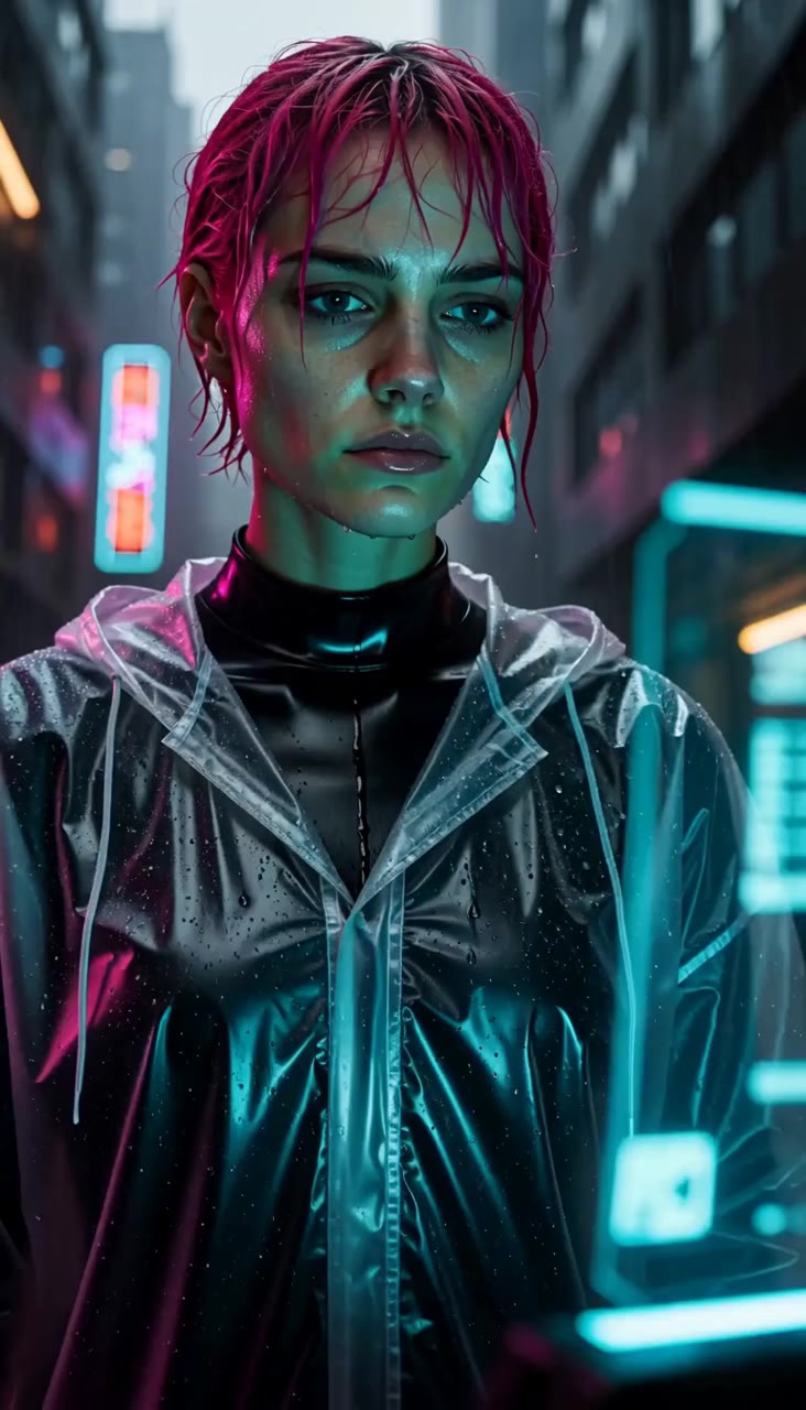 Neon rain