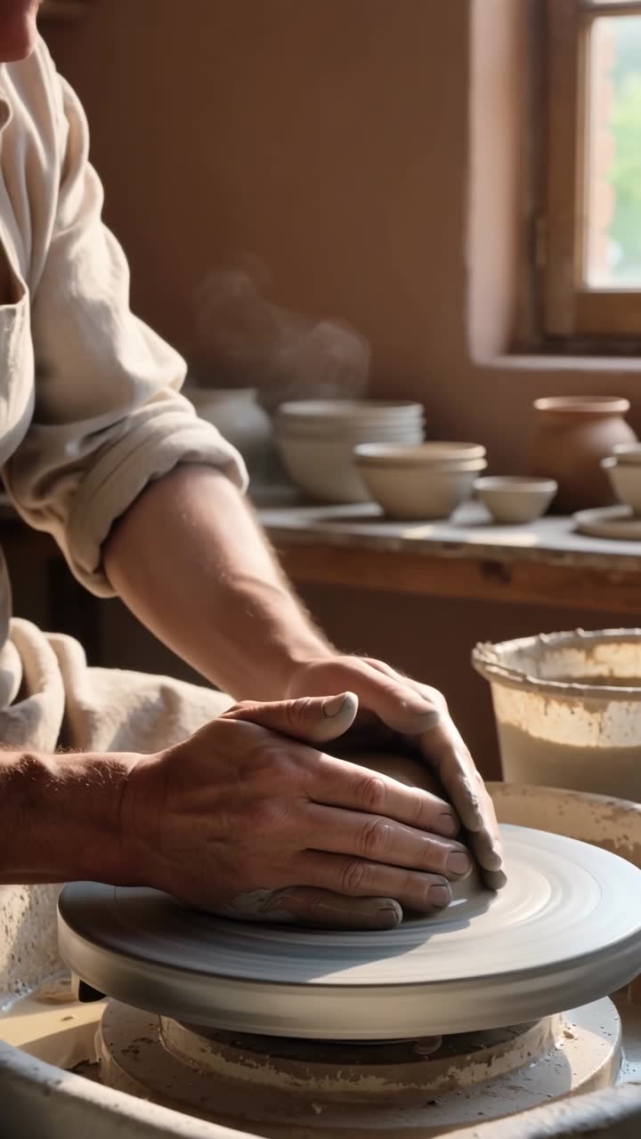 The potter at the wheel