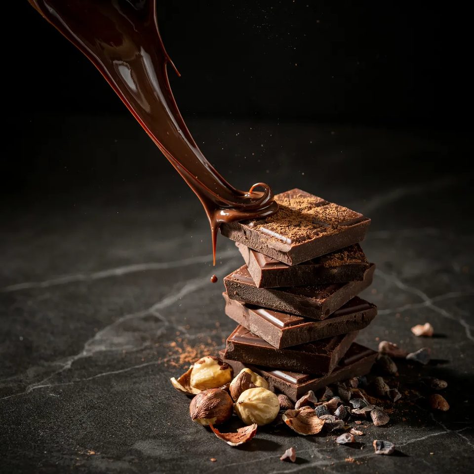 Chocolate over squares