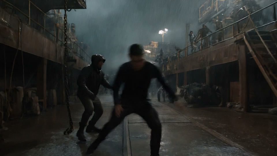 The dockyard brawl