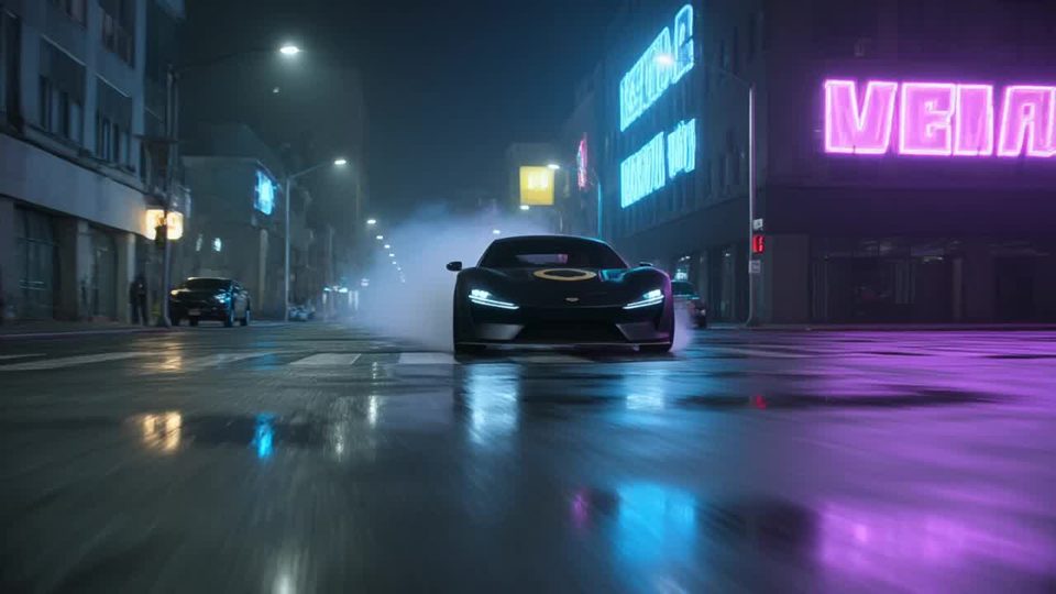 Neon street drift