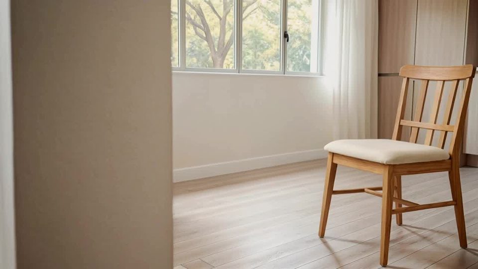 Wooden dining chair