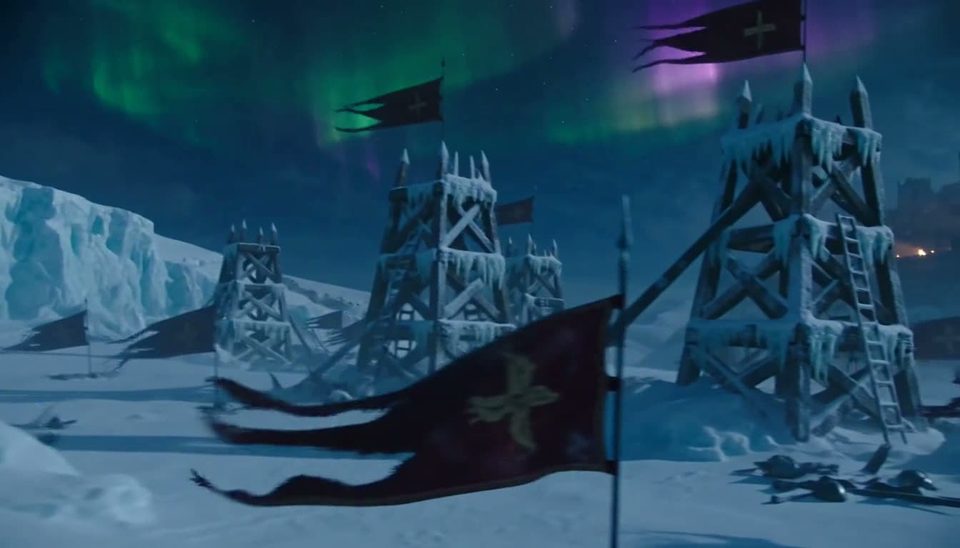 Aurora over the ice