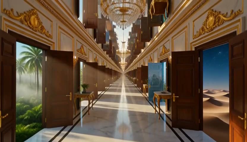 The corridor of doors