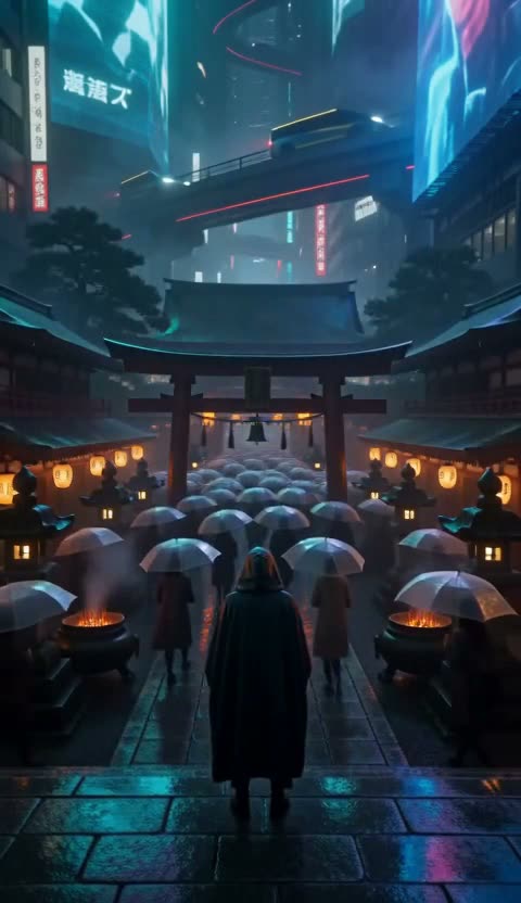 Torii in the rain