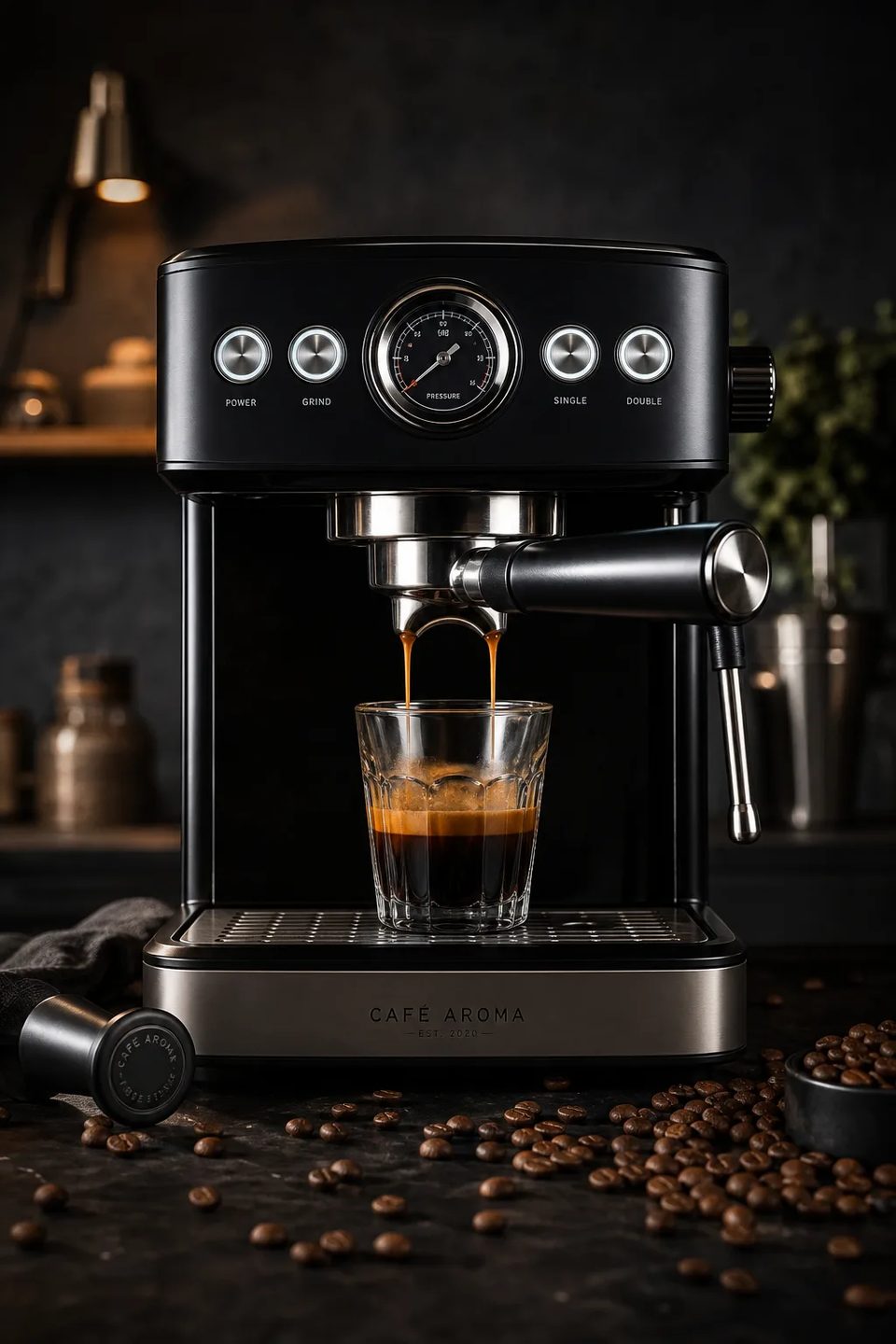 The espresso pull
