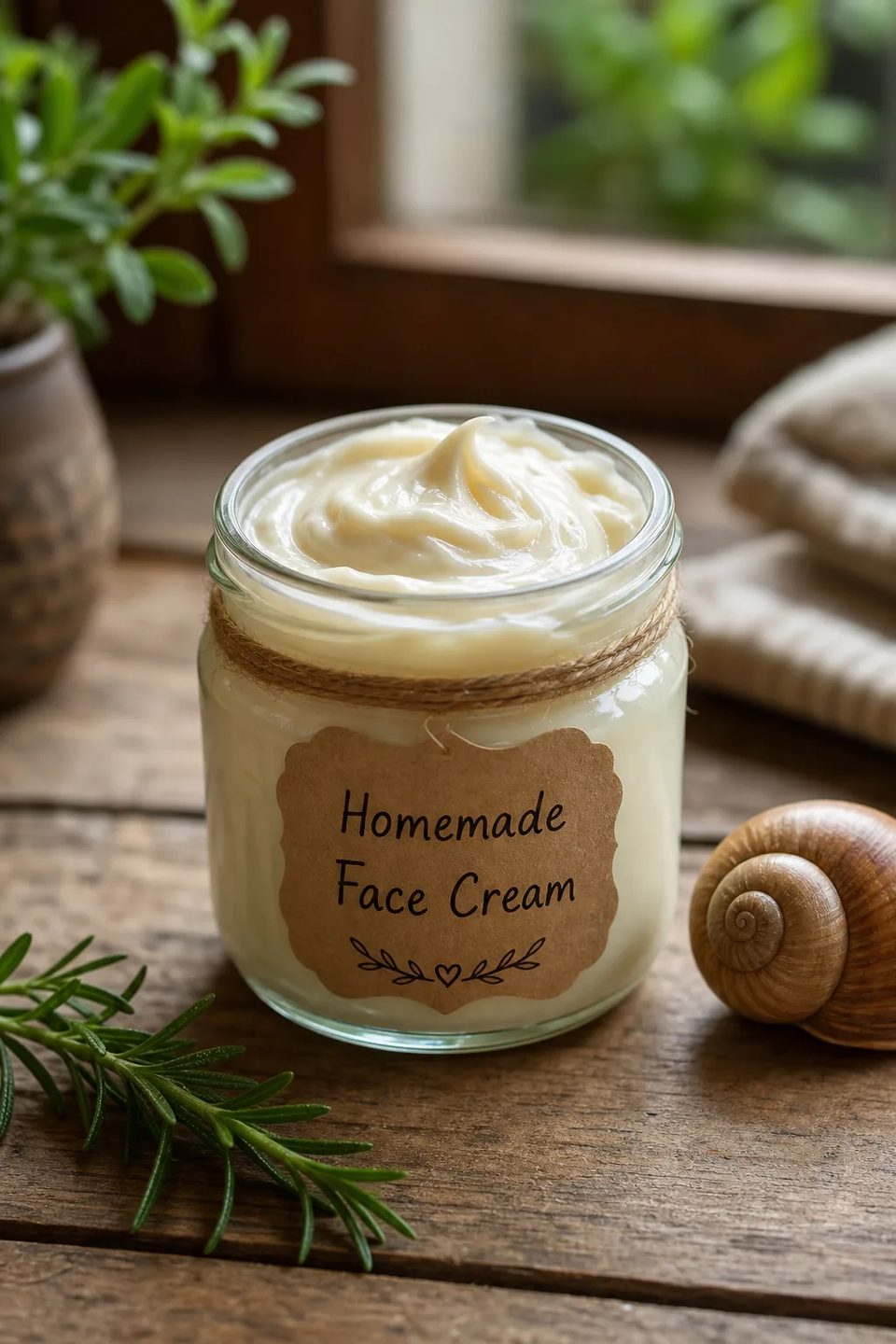 The face cream jar