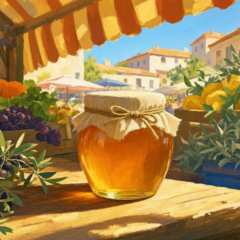 Honey at the market