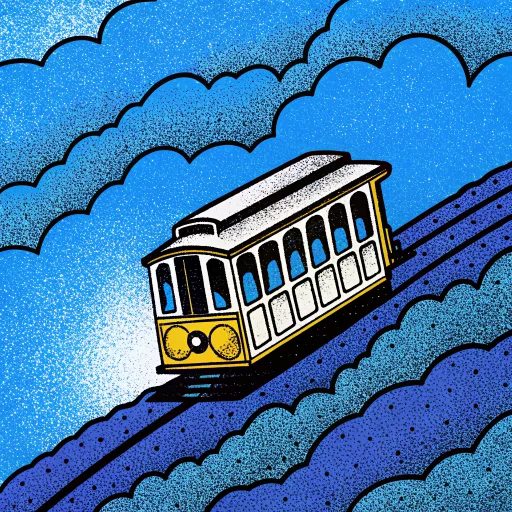 Crosshatch · hill tram