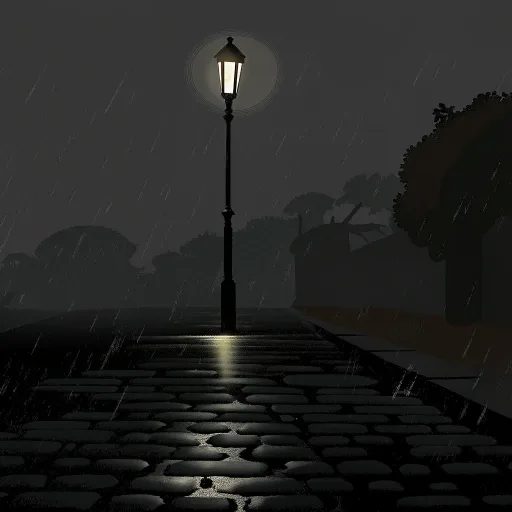 Noir · streetlamp