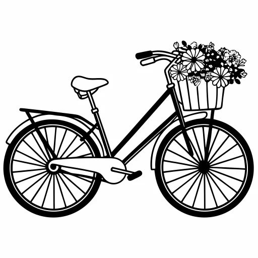 Line art · bicycle