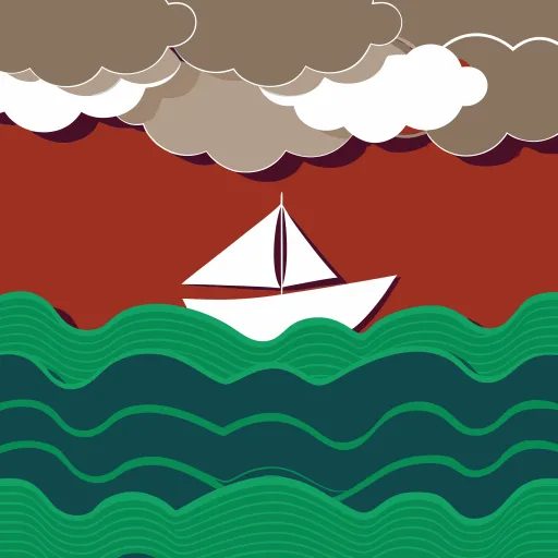 Cutout · sailboat