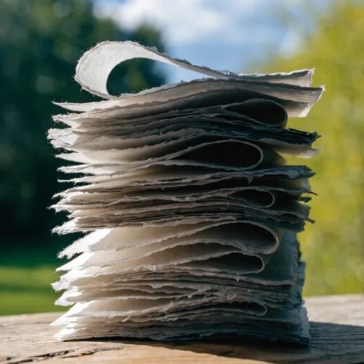 Hand-torn deckle edges